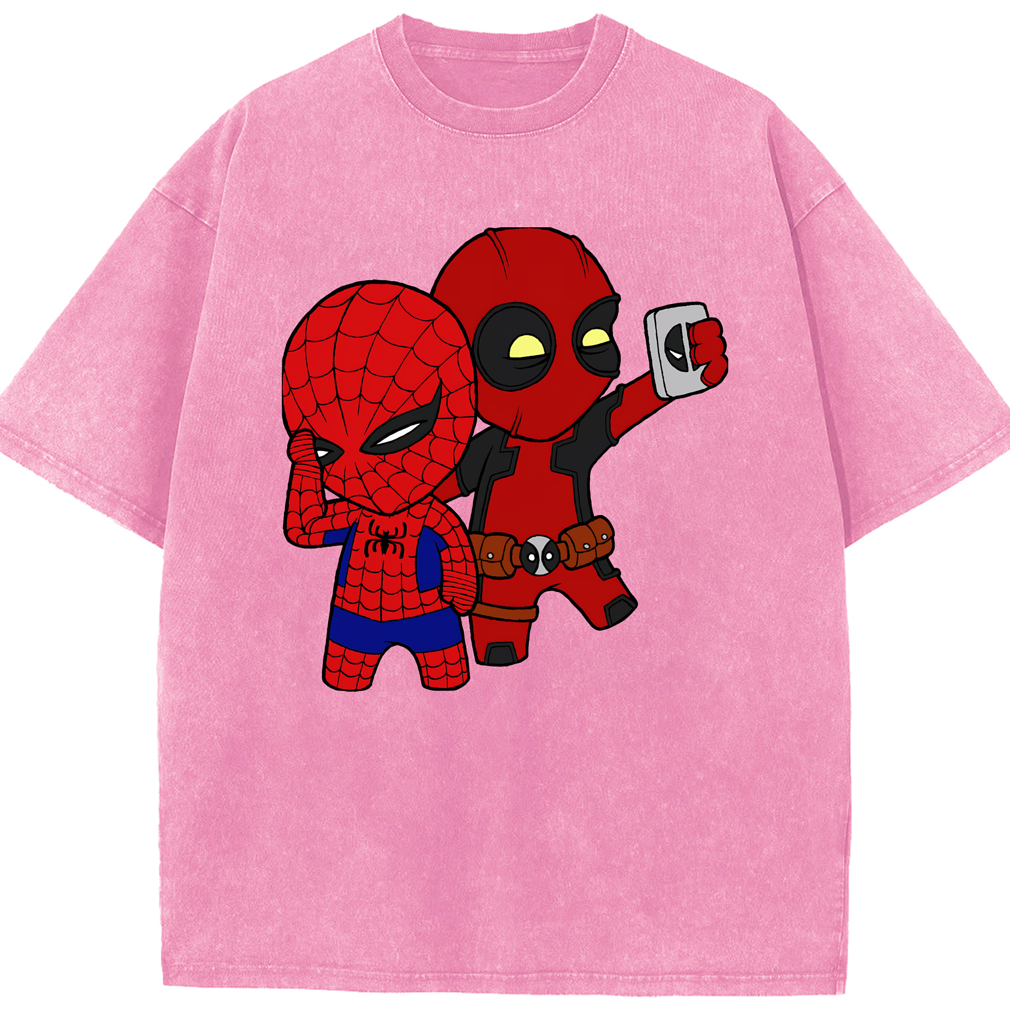 （画像用） Deadpool デッドプール 綿100% ヴィンテージ風 半袖Tシャツ（フロントプリント）